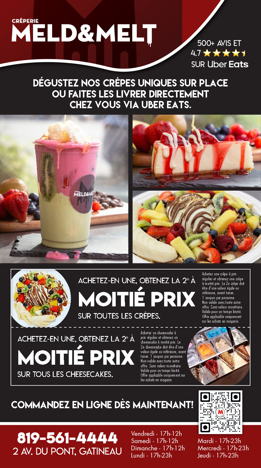 Creperie Meld Melt Menu